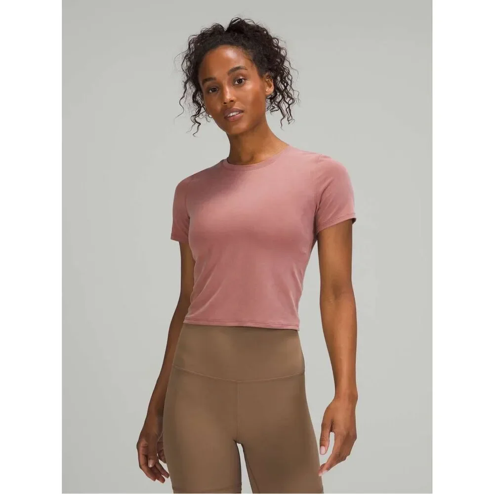 Lululemon Open Tie-Back Short Sleeve - Spiced Chai
